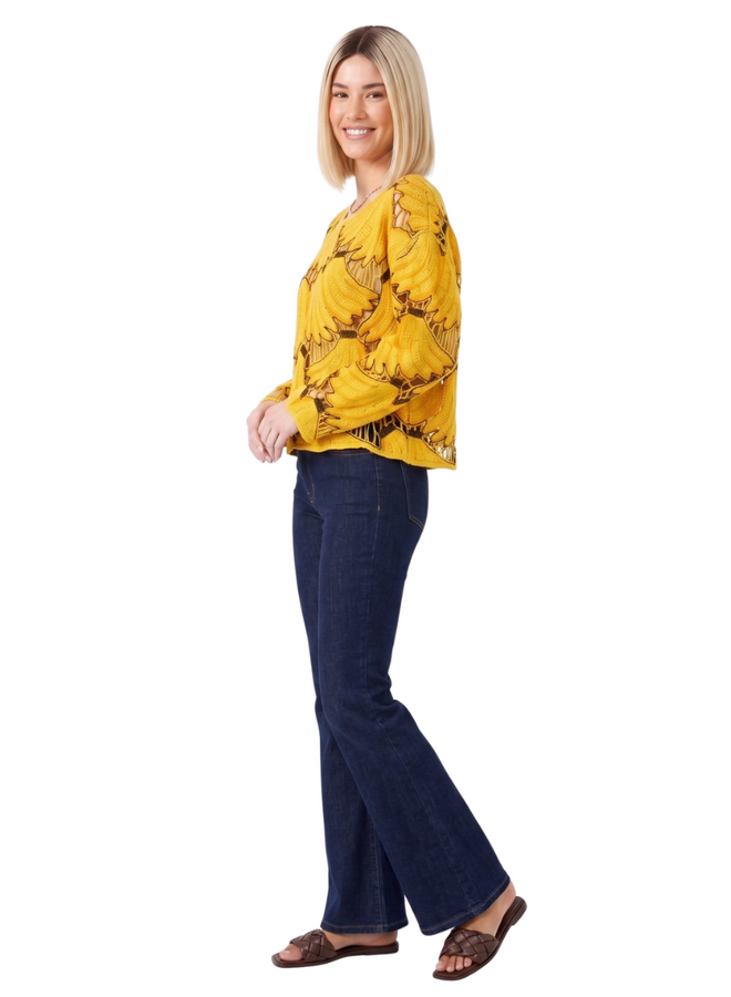 Banana Crochet Sweater