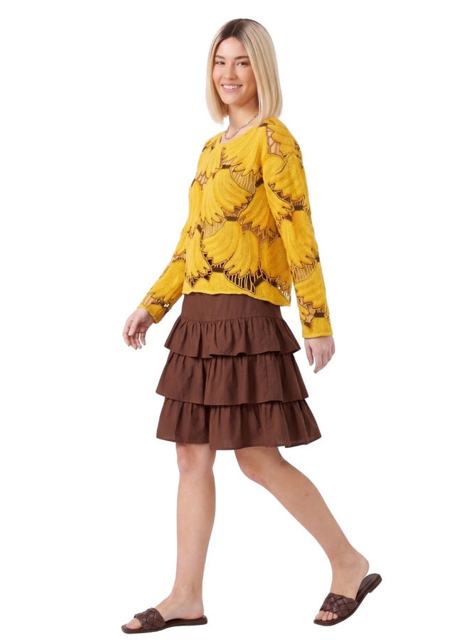 Banana Crochet Sweater