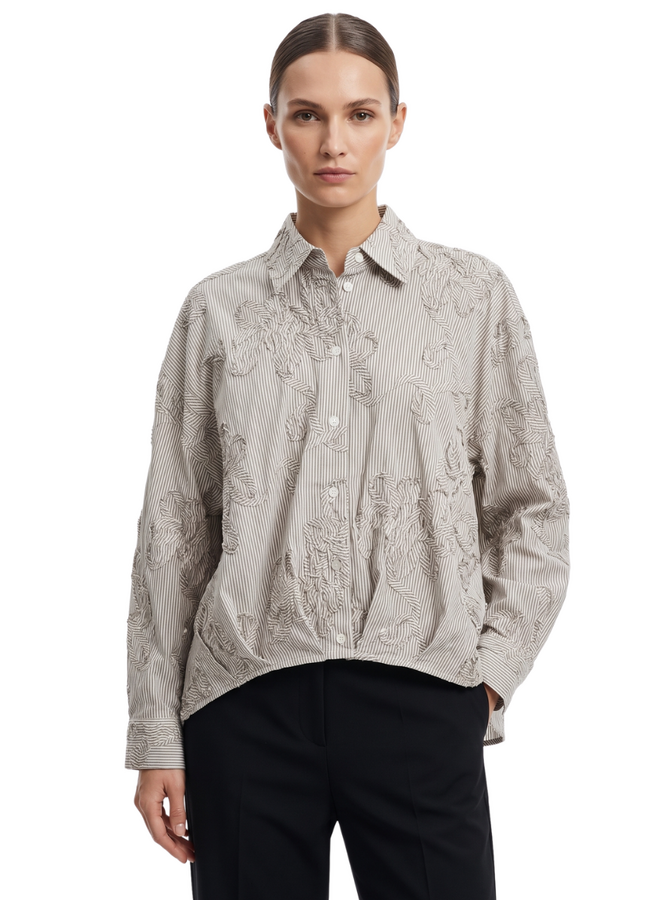 Noen Ribbon Shirt In Carmel