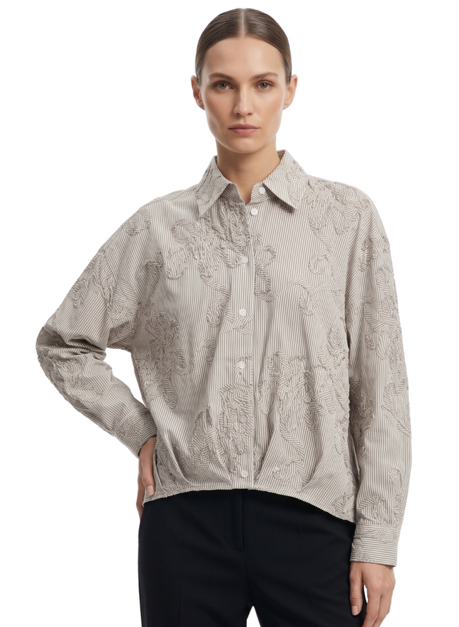 Noen Ribbon Shirt In Carmel