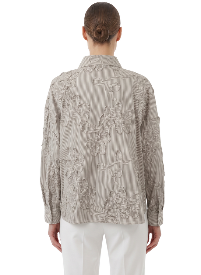Noen Ribbon Shirt In Carmel