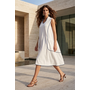 Ozai Ivory Stitch Dress