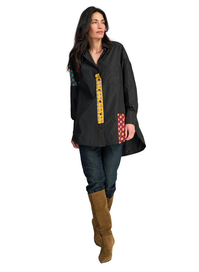 Alembika Riot Oversized Shirt in Black Fusion