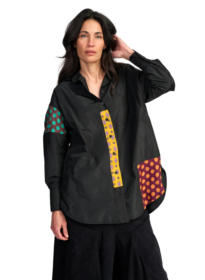 Alembika Riot Oversized Shirt in Black Fusion