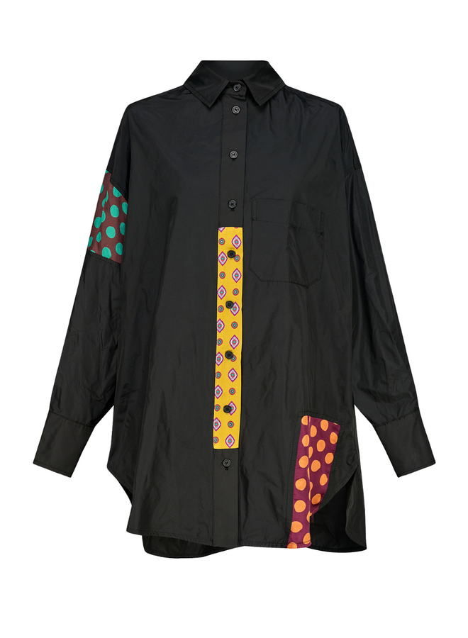 Alembika Riot Oversized Shirt in Black Fusion