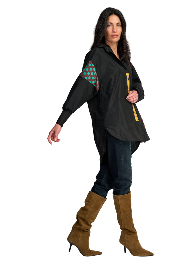 Alembika Riot Oversized Shirt in Black Fusion