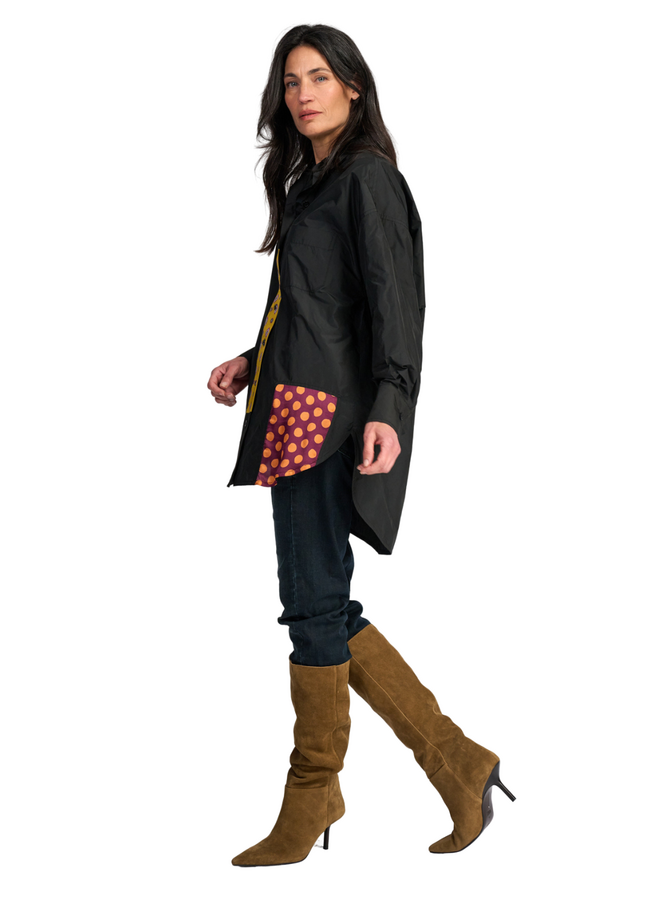 Alembika Riot Oversized Shirt in Black Fusion