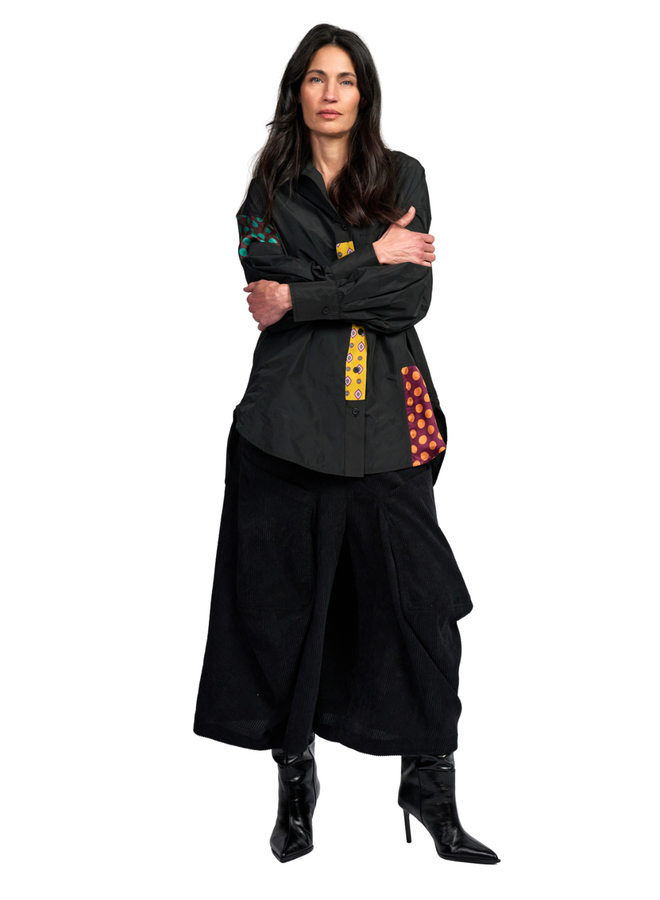 Alembika Riot Oversized Shirt in Black Fusion