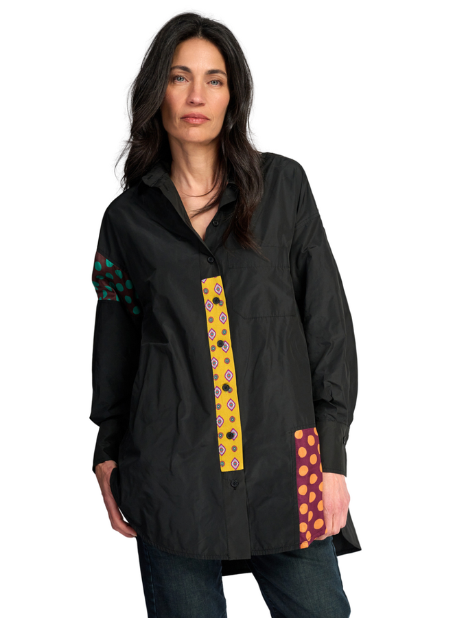 Alembika Riot Oversized Shirt in Black Fusion