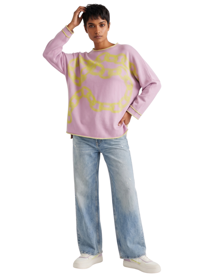 Paper Temples Neon Chain Sweater