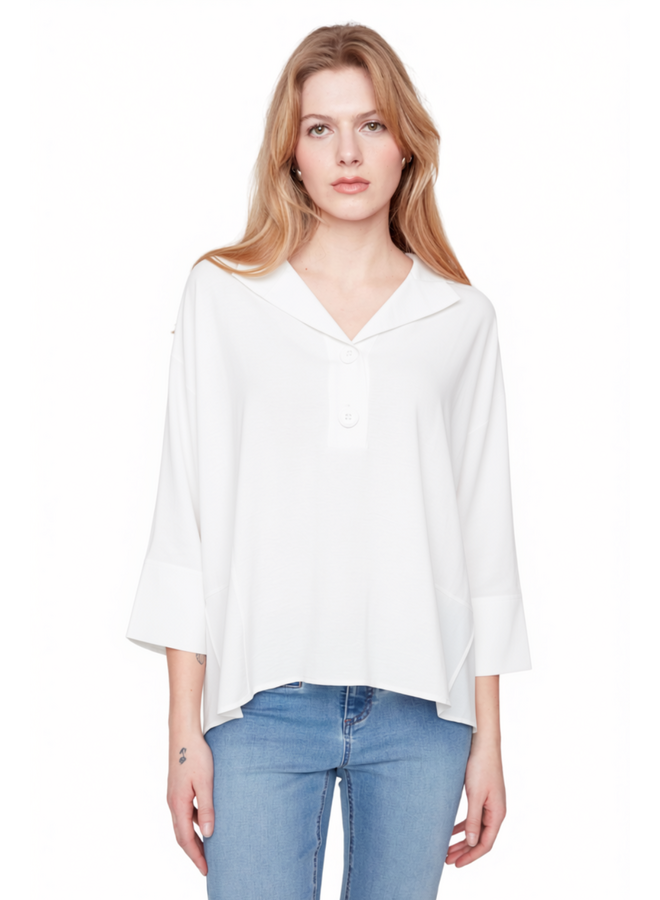 Renuar Metropolitan On Demand Blouse in Creme