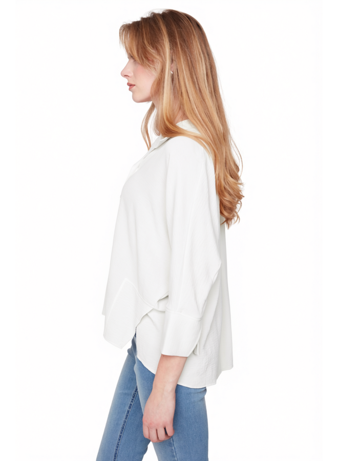 Renuar Metropolitan On Demand Blouse in Creme