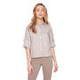 Renuar Double Cuff Stripe Shirt in Storm Combo