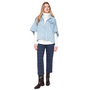 Renuar Denim Jacket Poncho in Blue Wash