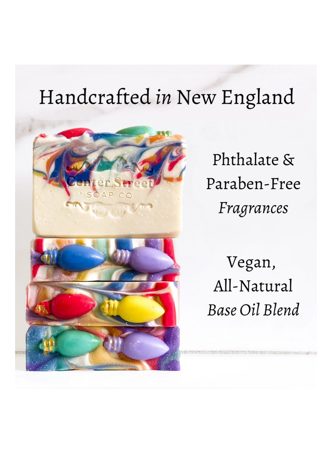Deck the Halls Christmas Handmade Bar Soap