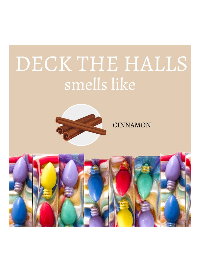 Deck the Halls Christmas Handmade Bar Soap