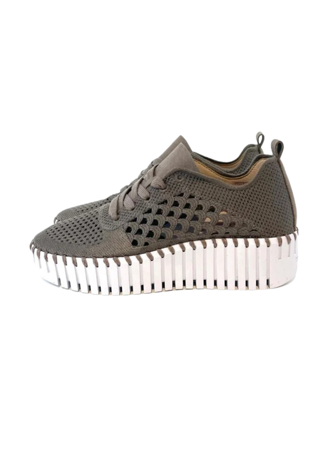 Ilse Jacobsen Platform Tulip 4273 Sneaker in Falcon