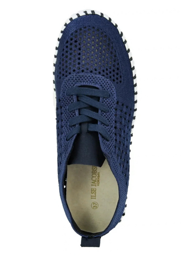 Ilse Jacobsen Platform Tulip 4271 Sneaker in Dark Indigo