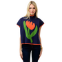 Ivy Jane Tulip Popover Sweater in Navy