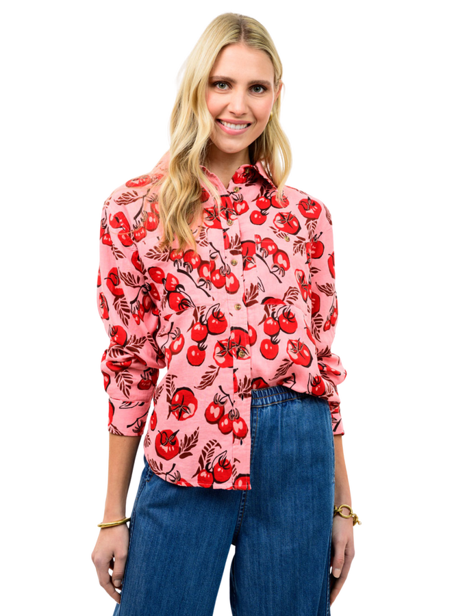 Ivy Jane Tomato Print Camp Shirt