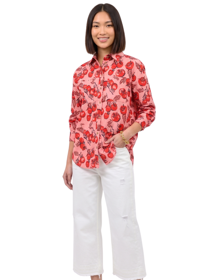 Ivy Jane Tomato Print Camp Shirt