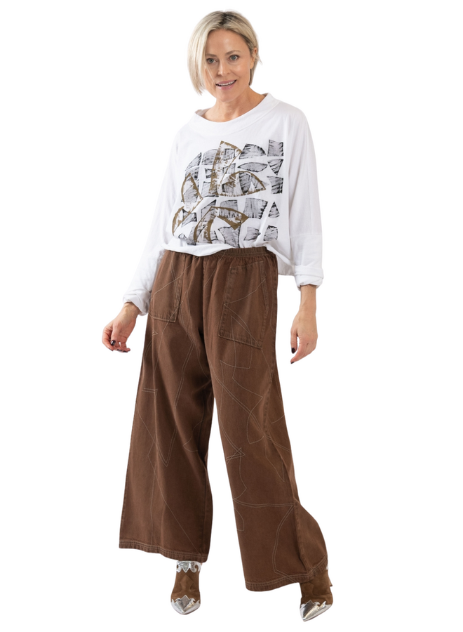 Cynthia Ashby Calla Tee in Natural
