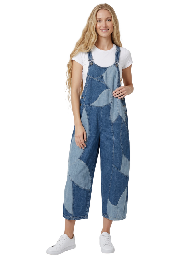 Cynthia Ashby Bonny Overalls in Classic Denim