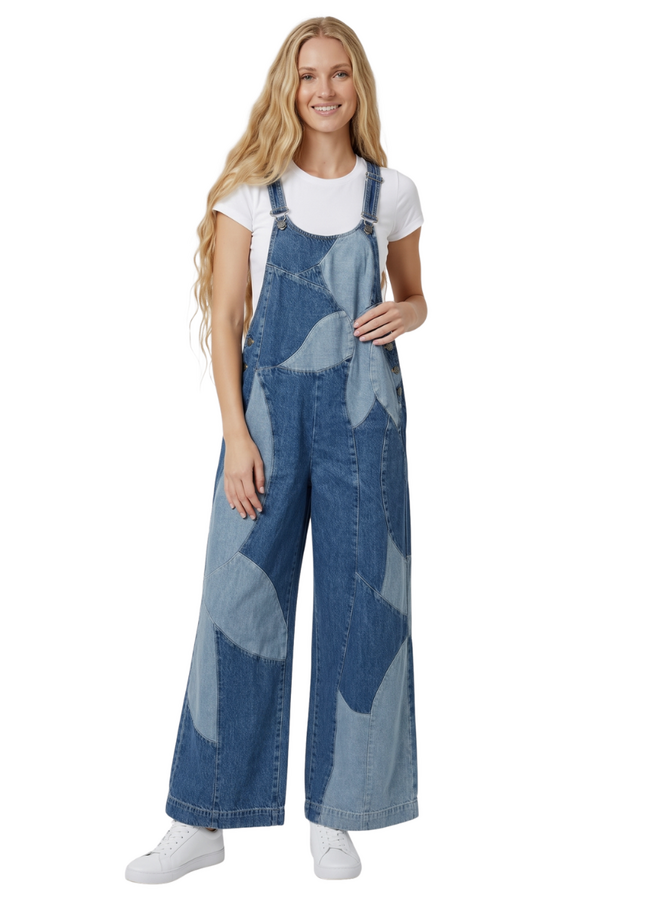 Cynthia Ashby Bonny Overalls in Classic Denim