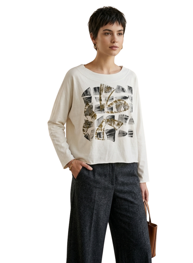 Cynthia Ashby Calla Tee in Natural