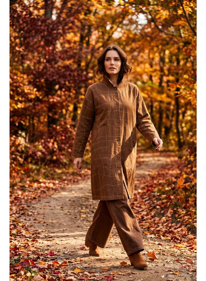 Cynthia Ashby Ursa Pant in Saddle Brown
