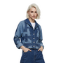 Cynthia Ashby Pilot Jacket in Classic Denim