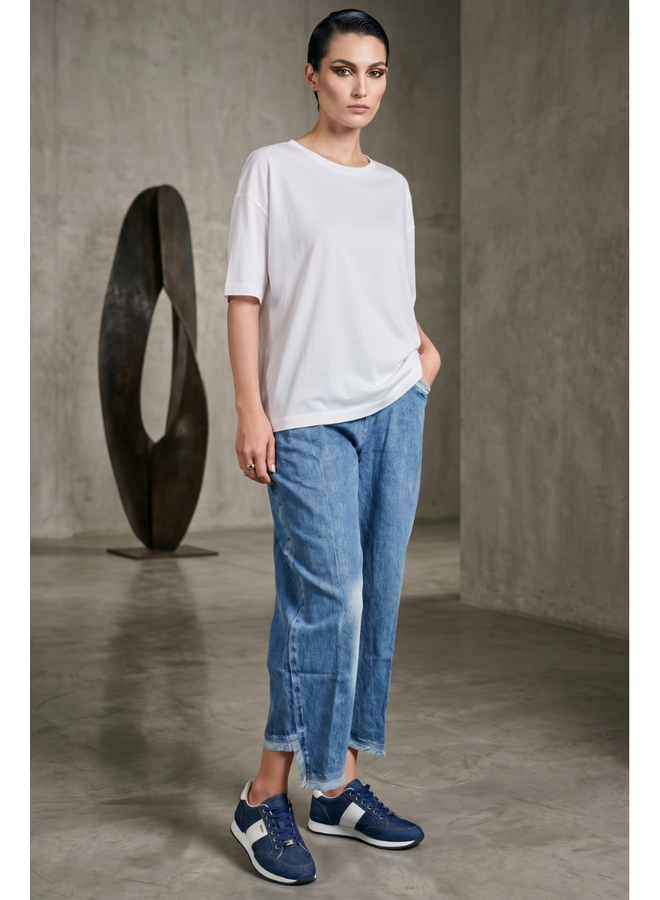 Cynthia Ashby Lolly Pant in Classic Denim