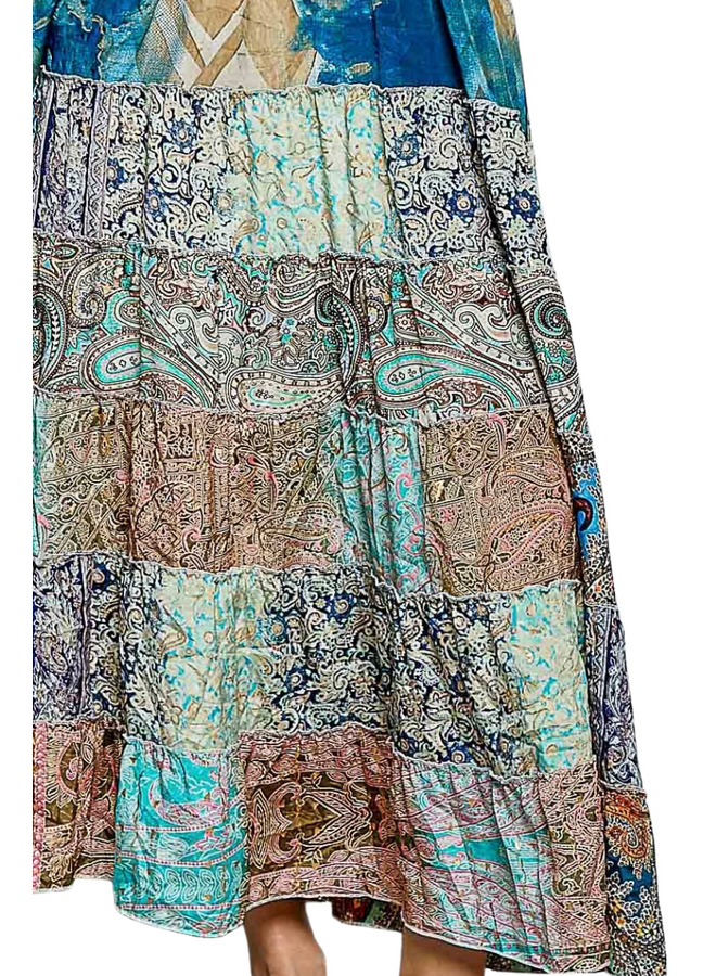 Patchwork Maxi Boho Dress