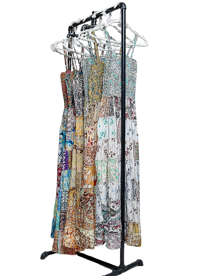 Patchwork Maxi Boho Dress