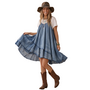 Jaded Gypsy Prairie Sky Dress in Chambray