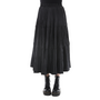 Terra Tiered Crinkle Maxi Skirt in Black