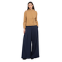 Ozai Wide Leg Pleated Trouser in Blue
