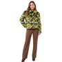 Ivy Jane Floral Faux Fur Coat in Brown