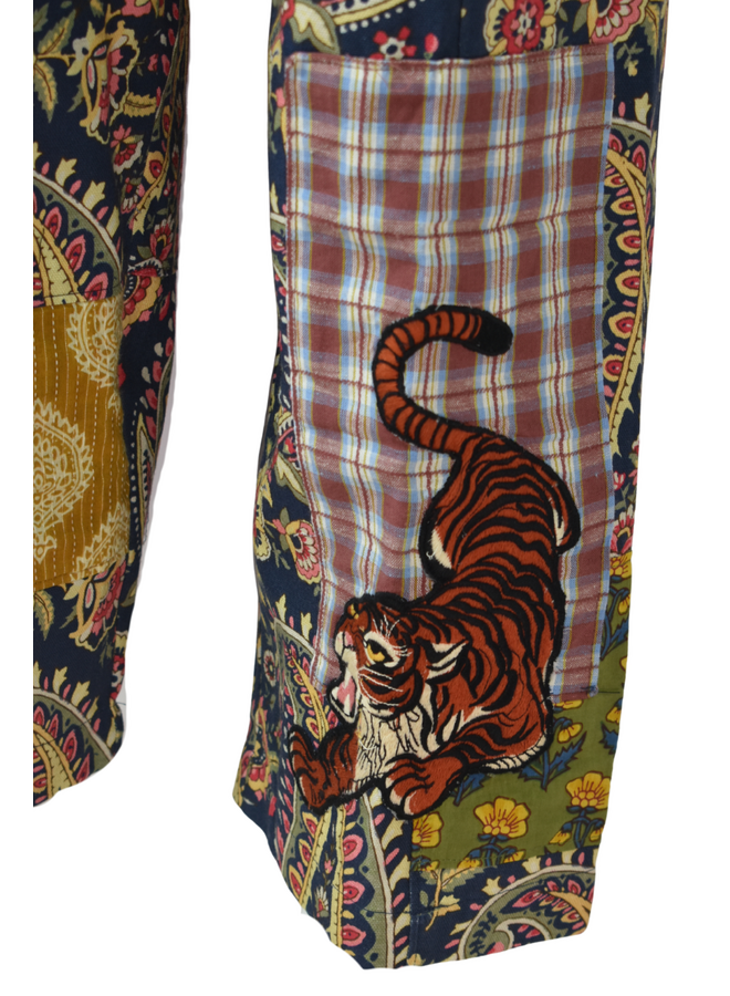 Ivy Jane Tiger Patchwork Barrel Pant