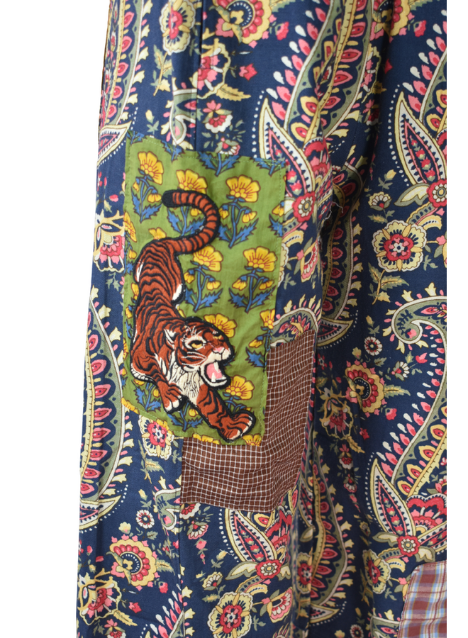 Ivy Jane Tiger Patchwork Barrel Pant