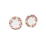 Ceramic Plate Stud Earrings