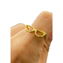 18K Gold Plated Glasses Ring