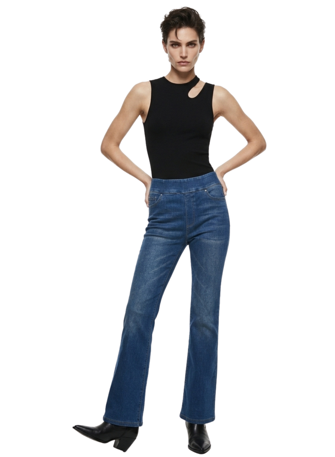 Orly Pull-On Comfort Flare Jeans