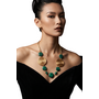 Golden Grass Malachite Necklace