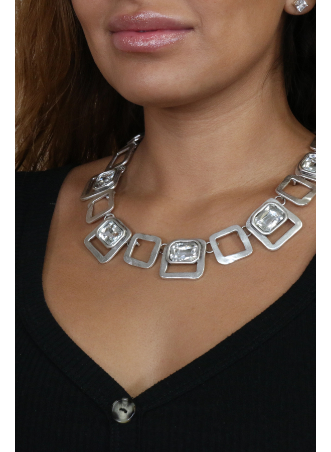 Jewel In A Square Necklace