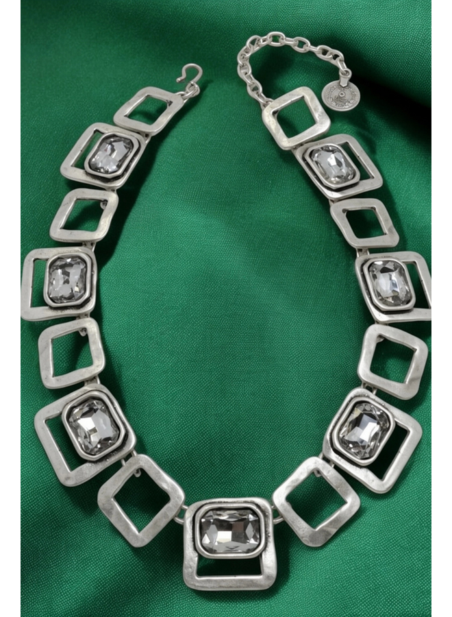 Jewel In A Square Necklace