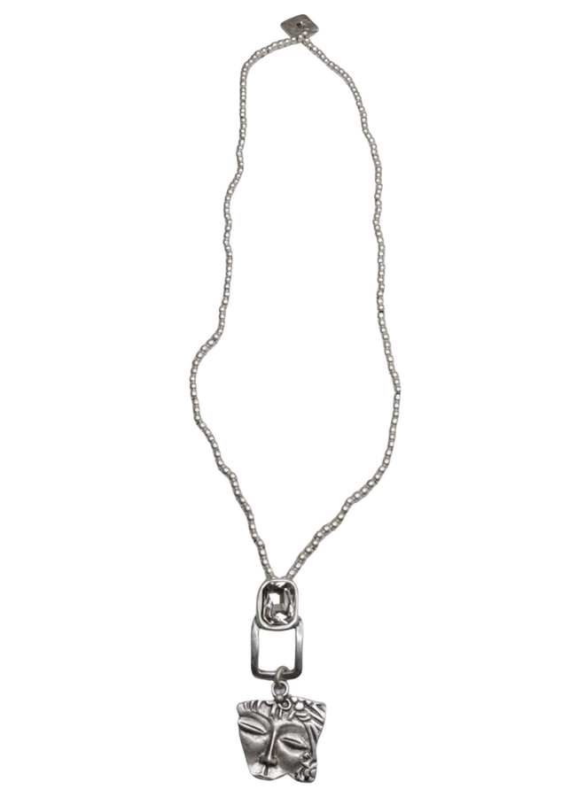 Jewel And Face Necklace