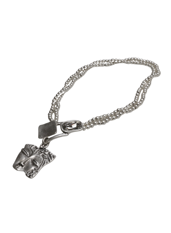 Jewel And Face Necklace