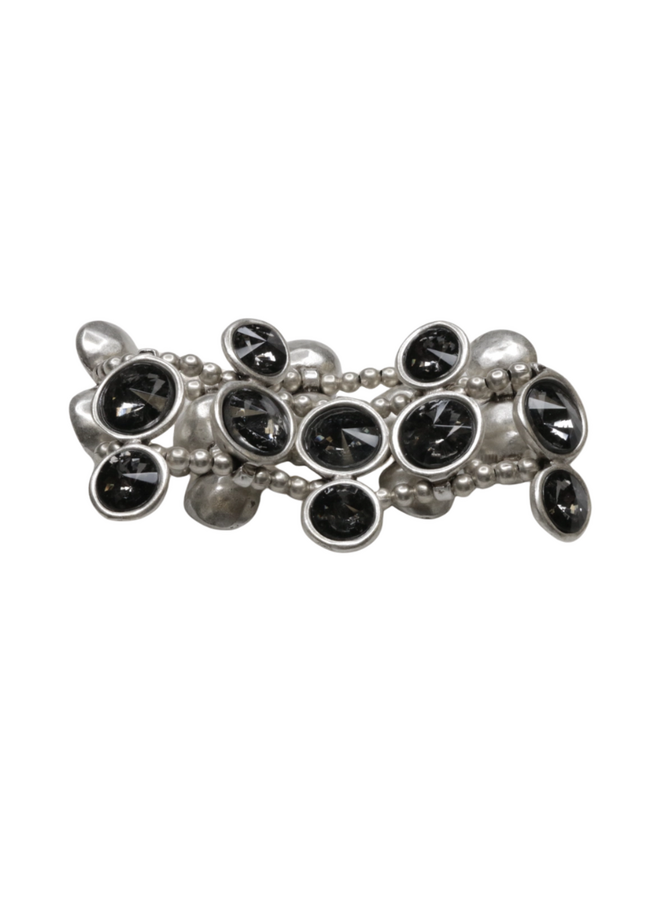 Jewels in Circle Bracelet Smokey Grey