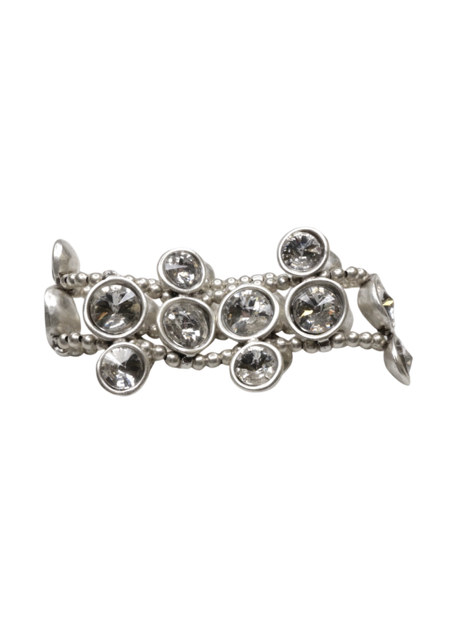 Jewels in Circle Bracelet Clear Crystal